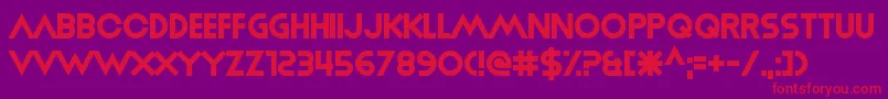 MiracleDay Font – Red Fonts on Purple Background