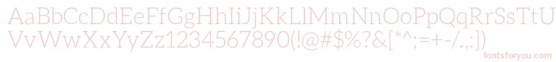 AleoLight Font – Pink Fonts