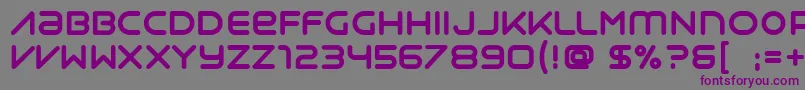 Syntha Font – Purple Fonts on Gray Background