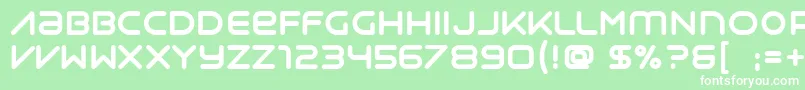 Syntha Font – White Fonts on Green Background