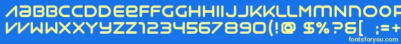 Подробнее о шрифте Syntha Шрифт Syntha – жёлтые шрифты на синем фоне