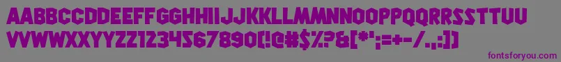 Squirk Font – Purple Fonts on Gray Background