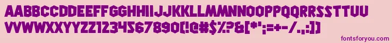 Squirk Font – Purple Fonts on Pink Background