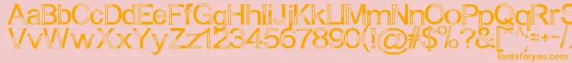 fuente ABitEmpty – Fuentes Naranjas Sobre Fondo Rosa
