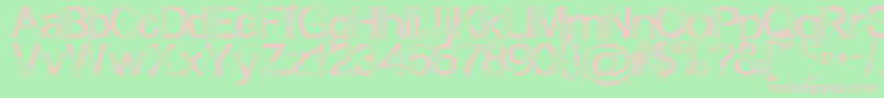 ABitEmpty Font – Pink Fonts on Green Background