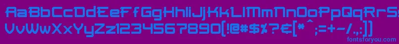 Skir Font – Blue Fonts on Purple Background