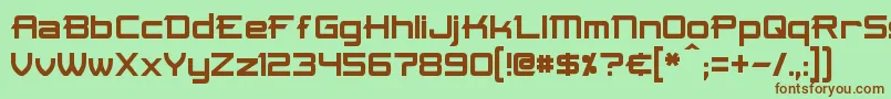 Skir Font – Brown Fonts on Green Background