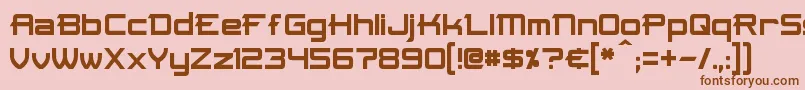 Skir Font – Brown Fonts on Pink Background