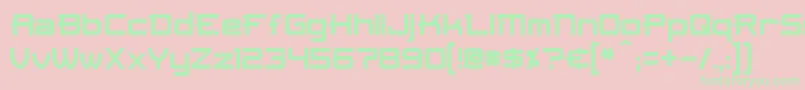 Skir Font – Green Fonts on Pink Background