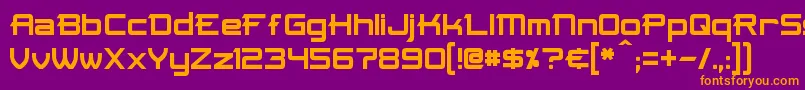 Skir Font – Orange Fonts on Purple Background