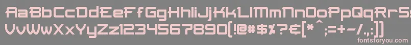 Skir Font – Pink Fonts on Gray Background