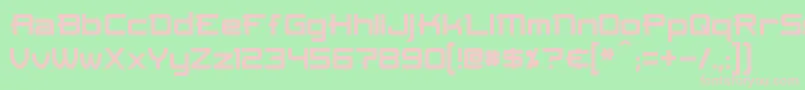 Skir Font – Pink Fonts on Green Background