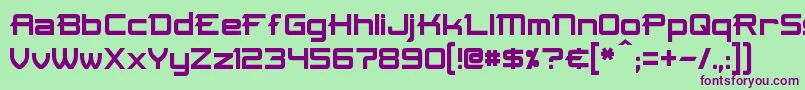 Skir Font – Purple Fonts on Green Background