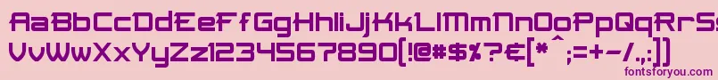 Skir Font – Purple Fonts on Pink Background