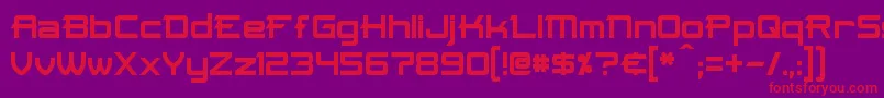 Skir Font – Red Fonts on Purple Background