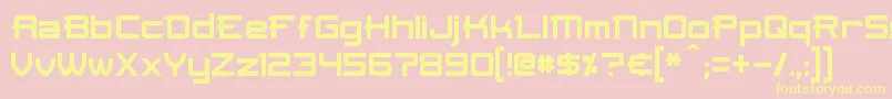 Skir Font – Yellow Fonts on Pink Background