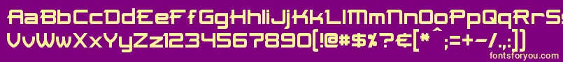 Skir Font – Yellow Fonts on Purple Background