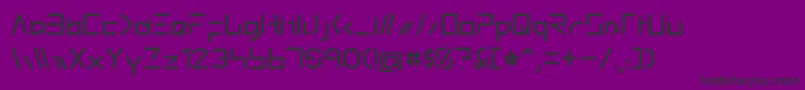 Thoemel-Schriftart – Schwarze Schriften auf violettem Hintergrund