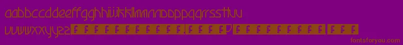 Шрифт Ruba – коричневые шрифты на фиолетовом фоне