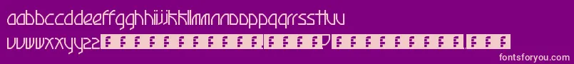 Ruba Font – Pink Fonts on Purple Background