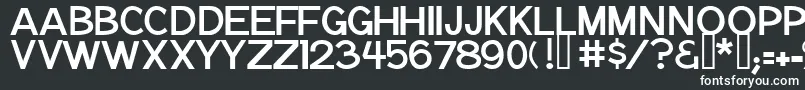 フォントNotation – 黒い背景に白い文字