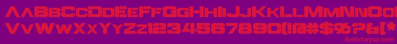 Steiner Font – Red Fonts on Purple Background