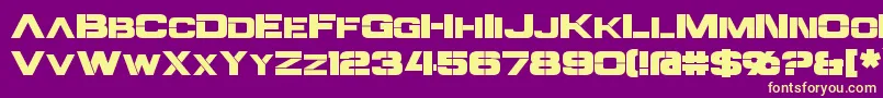 Steiner Font – Yellow Fonts on Purple Background