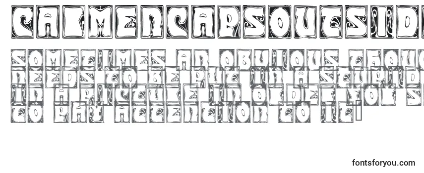 CarmenCapsoutside Font