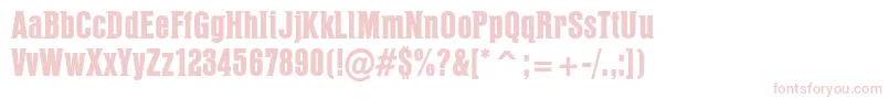 PffusionHeavy Font – Pink Fonts on White Background