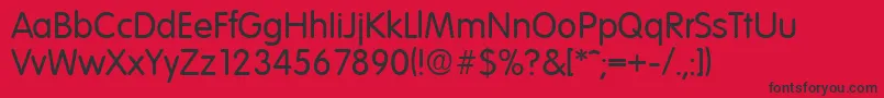 VolkswagenSerialRegularDb Font – Black Fonts on Red Background