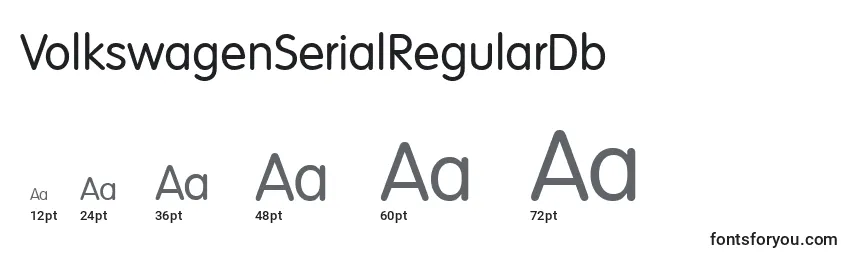 VolkswagenSerialRegularDb Font Sizes