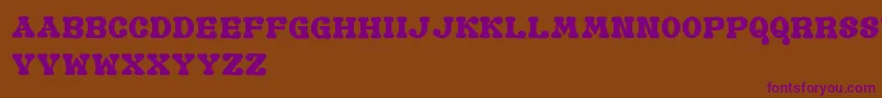 GomariceOldBook Font – Purple Fonts on Brown Background