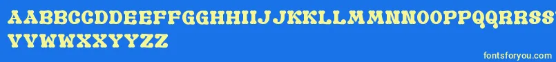 Шрифт GomariceOldBook – жёлтые шрифты на синем фоне