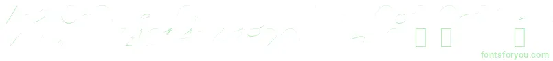 Badplace1 Font – Green Fonts on White Background