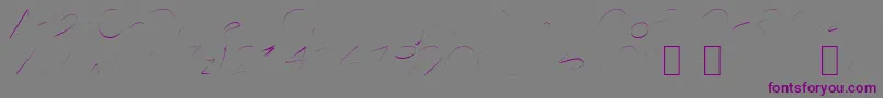 Badplace1 Font – Purple Fonts on Gray Background