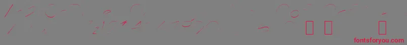 Badplace1 Font – Red Fonts on Gray Background