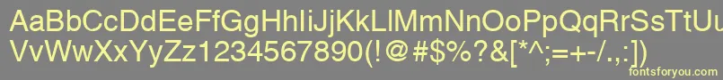 AlpsNormal Font – Yellow Fonts on Gray Background