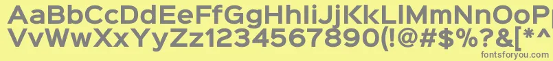Weitere Informationen zur Sinkinsans700bold-Schriftart Sinkinsans700bold-Schriftart – Graue Schriften auf gelbem Hintergrund