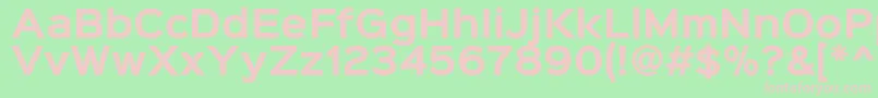 Sinkinsans700bold Font – Pink Fonts on Green Background