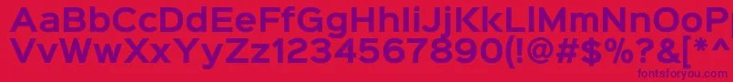 Шрифт Sinkinsans700bold – фиолетовые шрифты на красном фоне