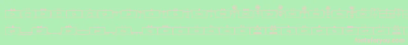 EsriMilsym04 Font – Pink Fonts on Green Background