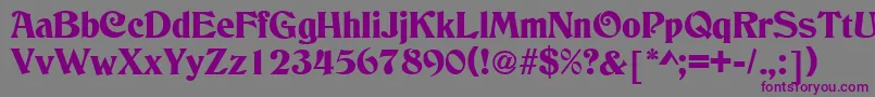 ColumbusRegular Font – Purple Fonts on Gray Background