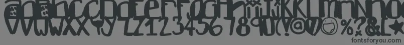 Dontlike Font – Black Fonts on Gray Background