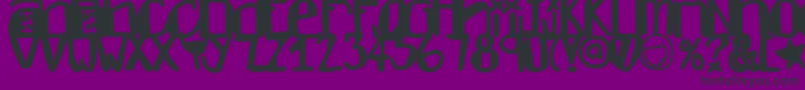 Dontlike Font – Black Fonts on Purple Background