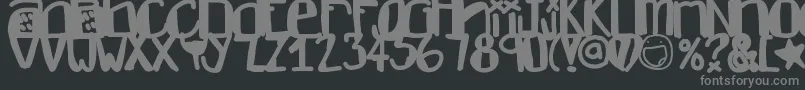 Dontlike Font – Gray Fonts on Black Background