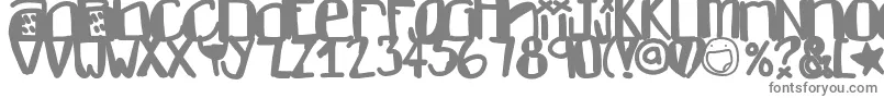 Dontlike Font – Gray Fonts on White Background