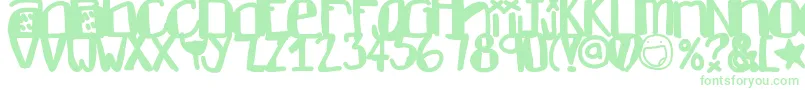 Dontlike Font – Green Fonts on White Background
