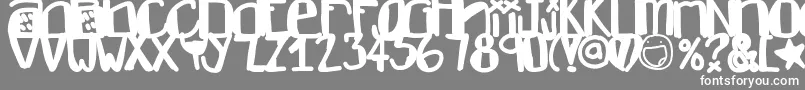 Dontlike Font – White Fonts on Gray Background