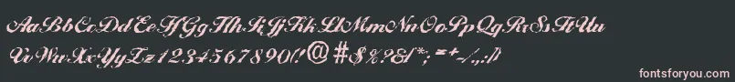 BallantinesrandomHeavyRegular Font – Pink Fonts on Black Background