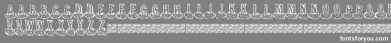 フォントCloudahead – 灰色の背景に白い文字